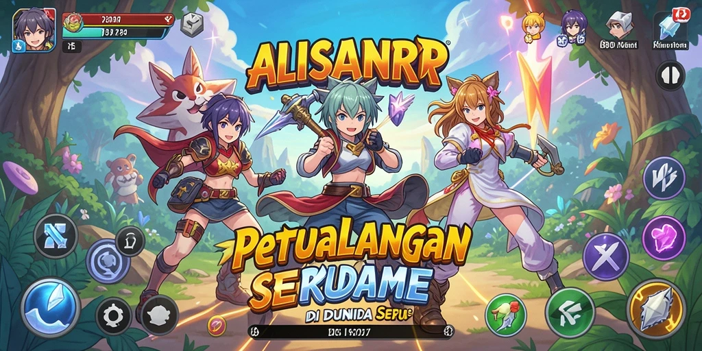 Tampilan gameplay seru dari ALISANRP dengan karakter Anime.