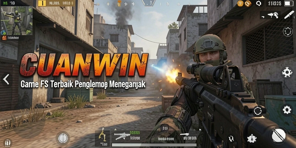 Tampilan gameplay menegangkan dalam CUANWIN saat pertempuran berlangsung.
