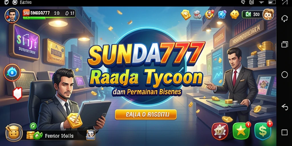 Tampilan gameplay menarik dari SUNDA777 dengan elemen Tycoon.